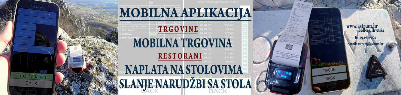 Mobilna aplikacija trgovine i restorani