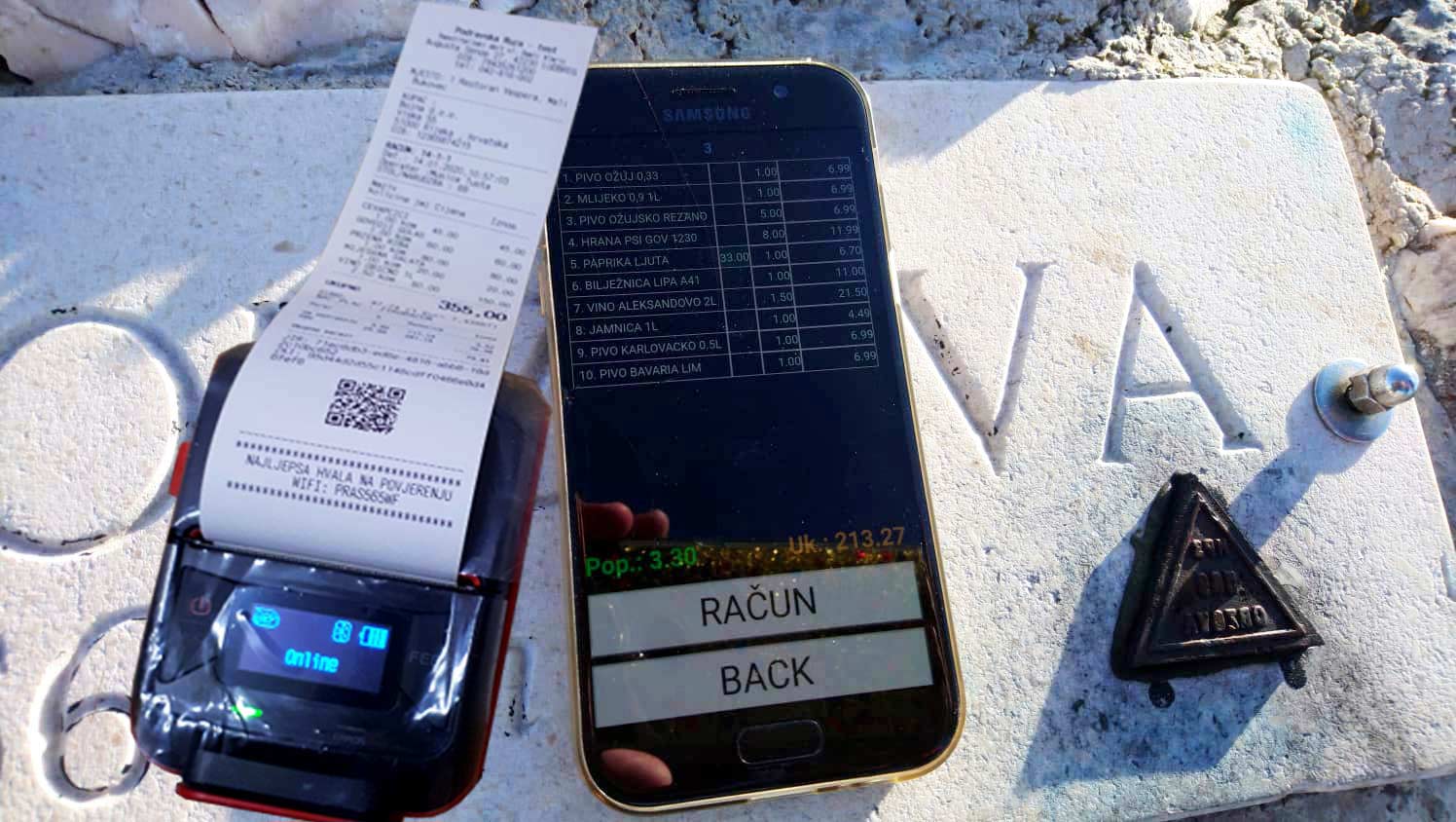 Mobilna prijenosna fiskalna blagajna 